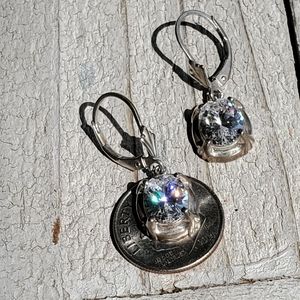 Sterling Silver Diamonique Earrings